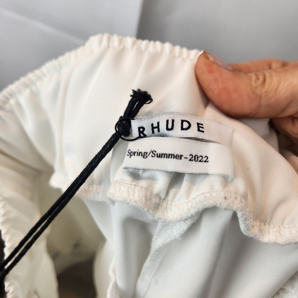 Rhude SS22 collection white logo shirts size L BNWT - Picture 7 of 9